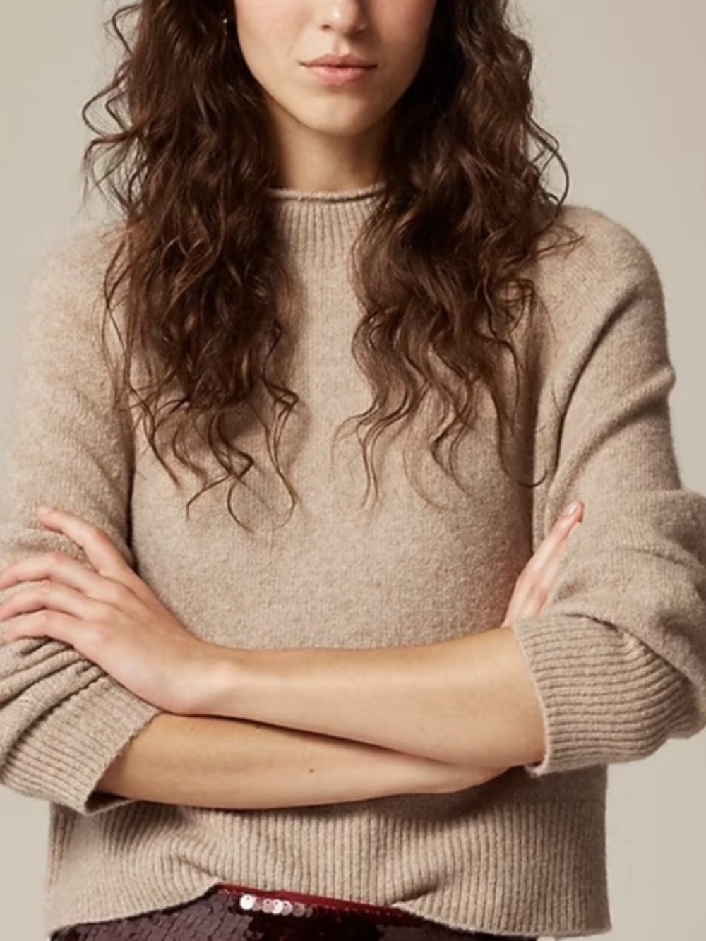 J.Crew Rollneck Supersoft Yarn Sweater - Size S